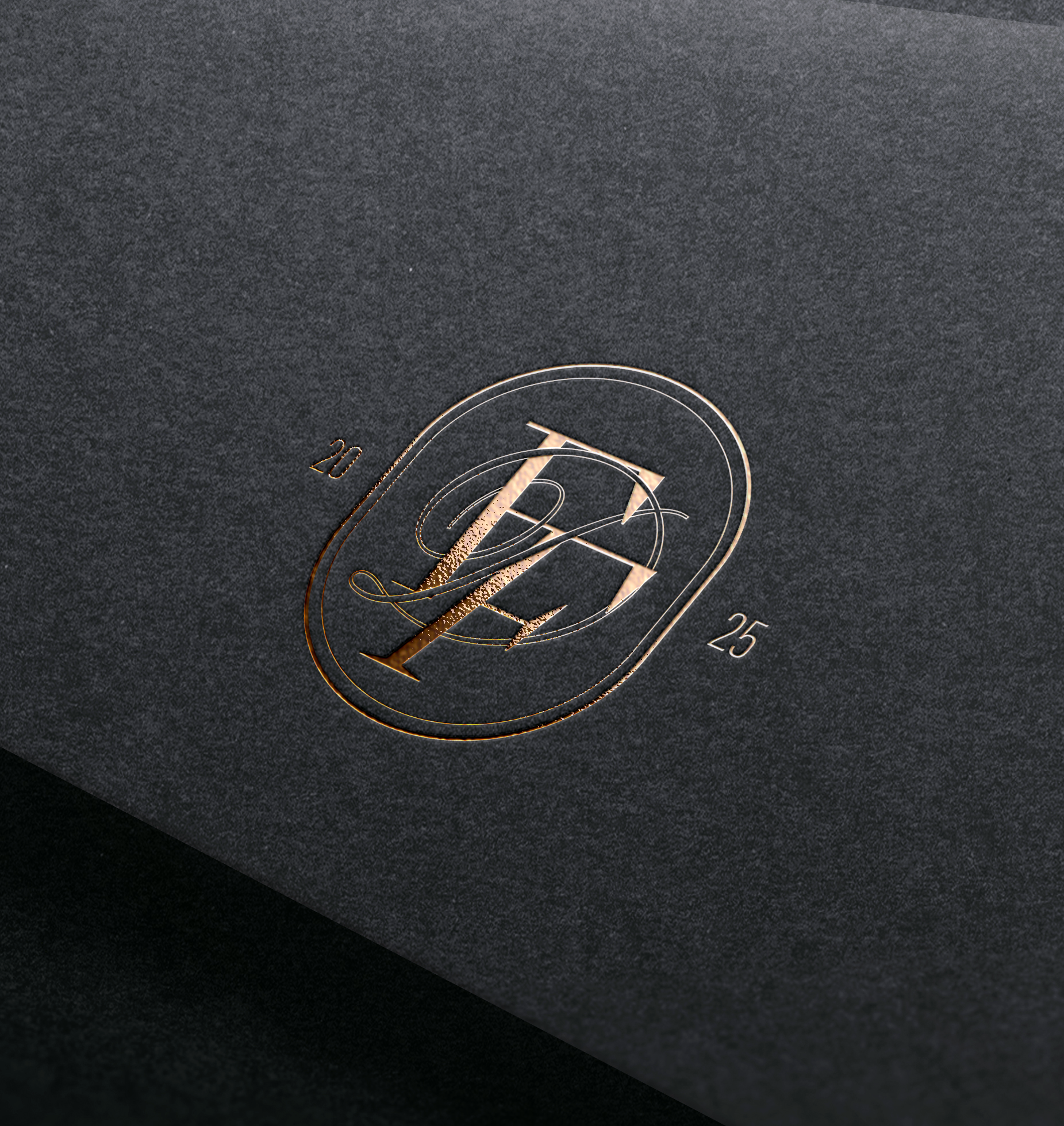 Luxury Gold Logo Mockup on Black Paper Texture.png