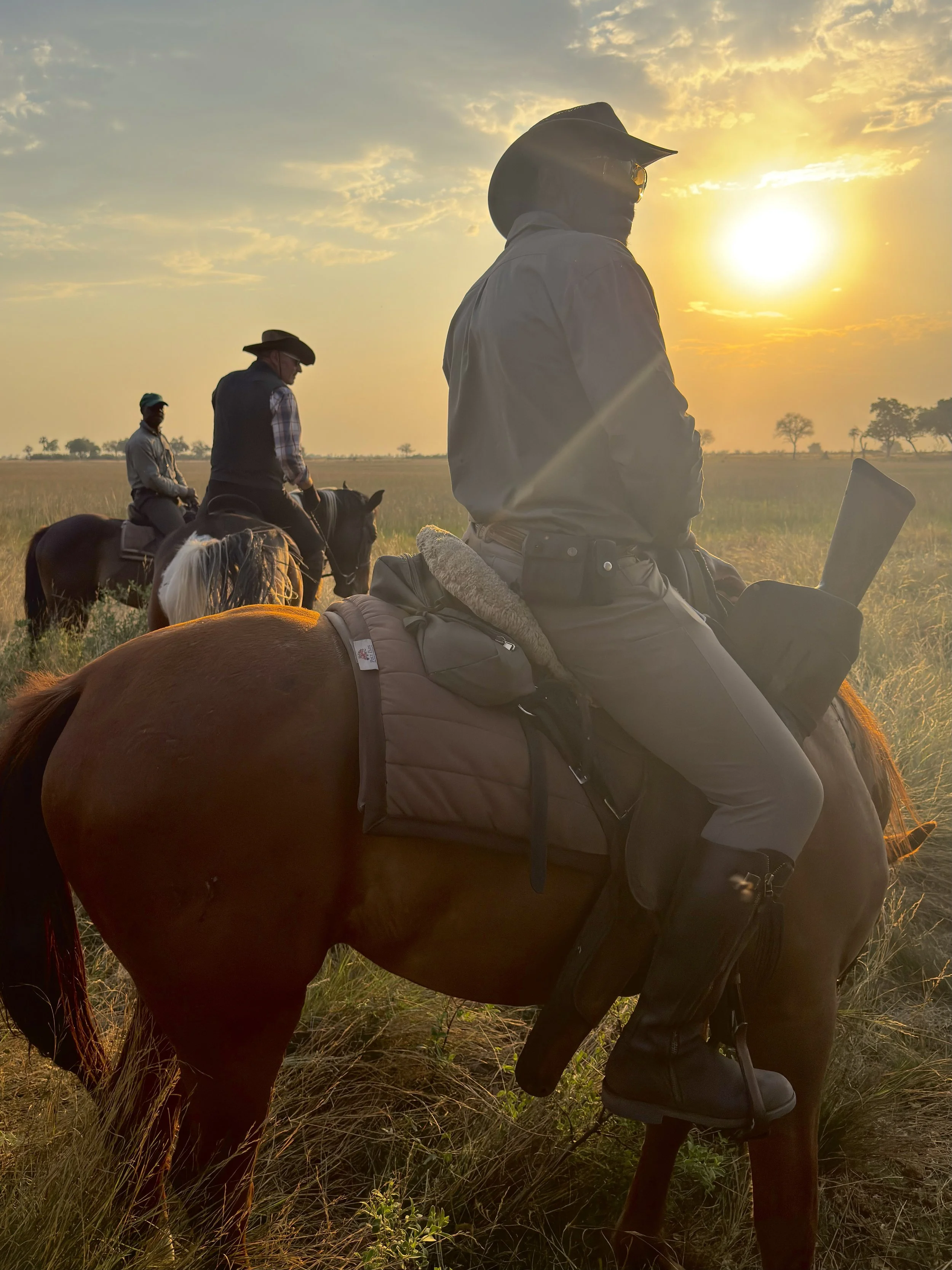 riders in Botswana delta