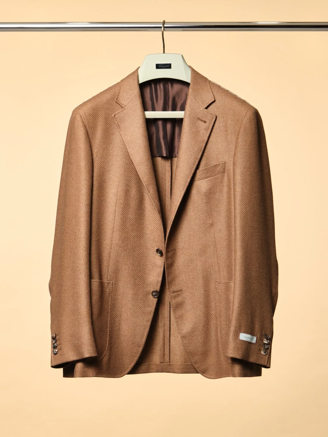 Kei 1/2 lined Caramel twill 53% Cashmere 47% Silk $4750