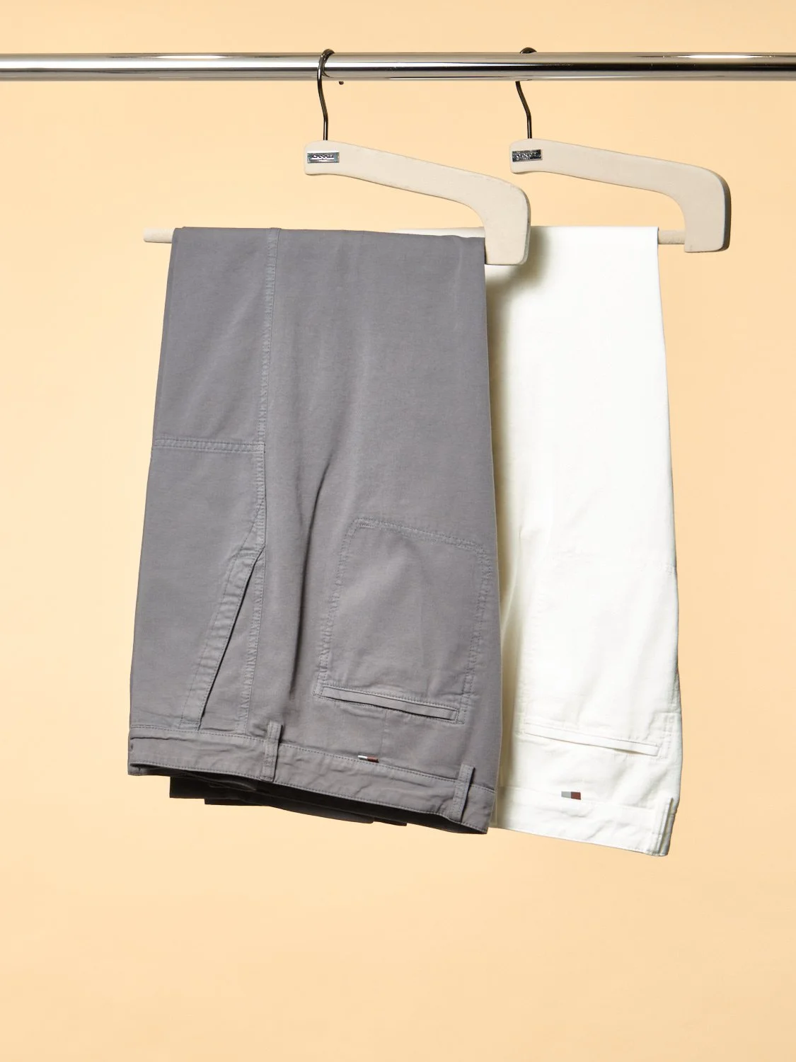 1. Chinos with Overstitched Pockets