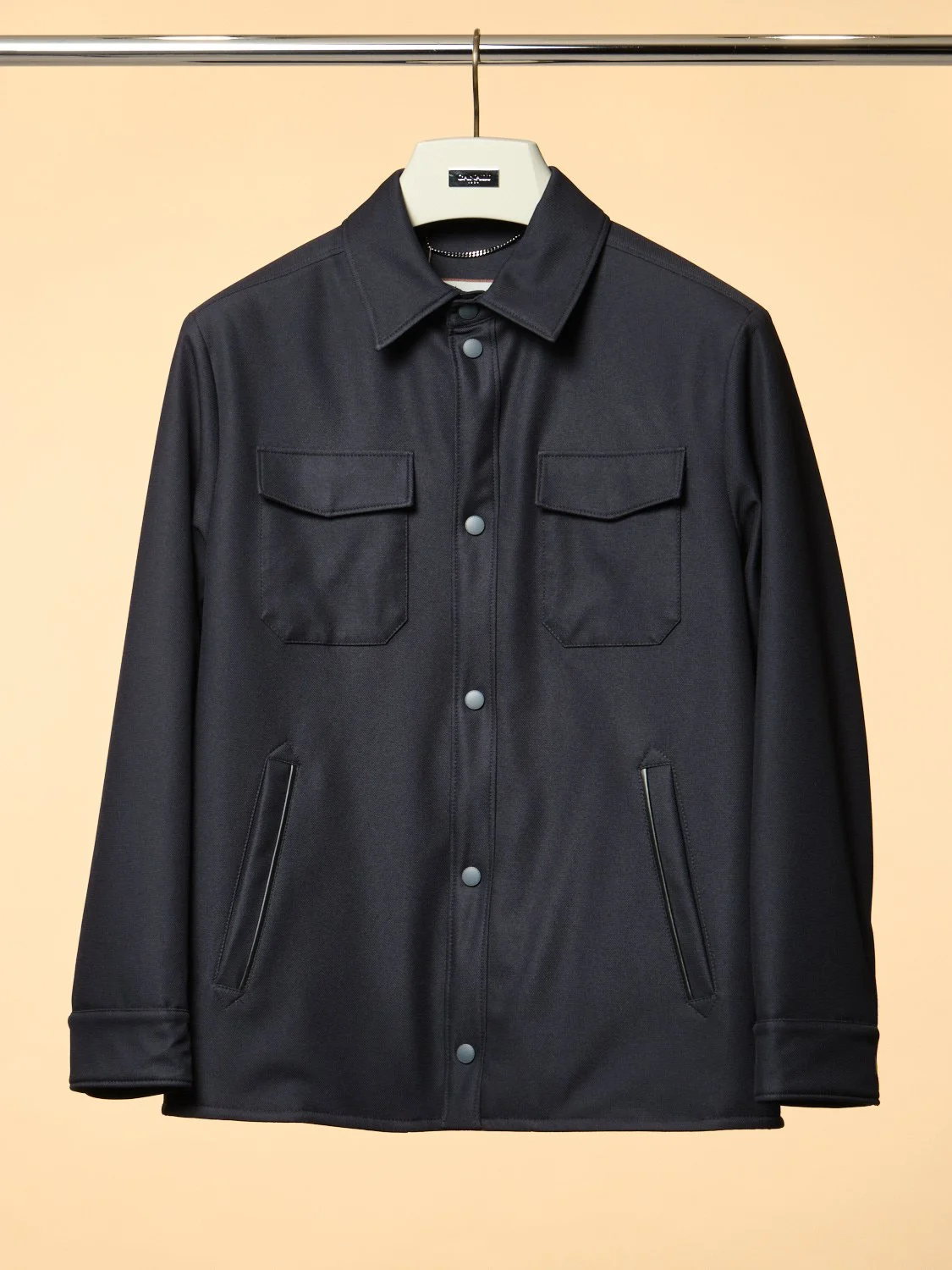 14. Navy Rain & Wind tech longline Blouson