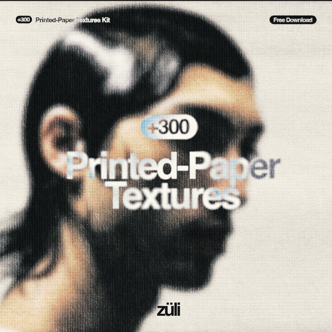 Free +300 Printed-Paper Textures Kit