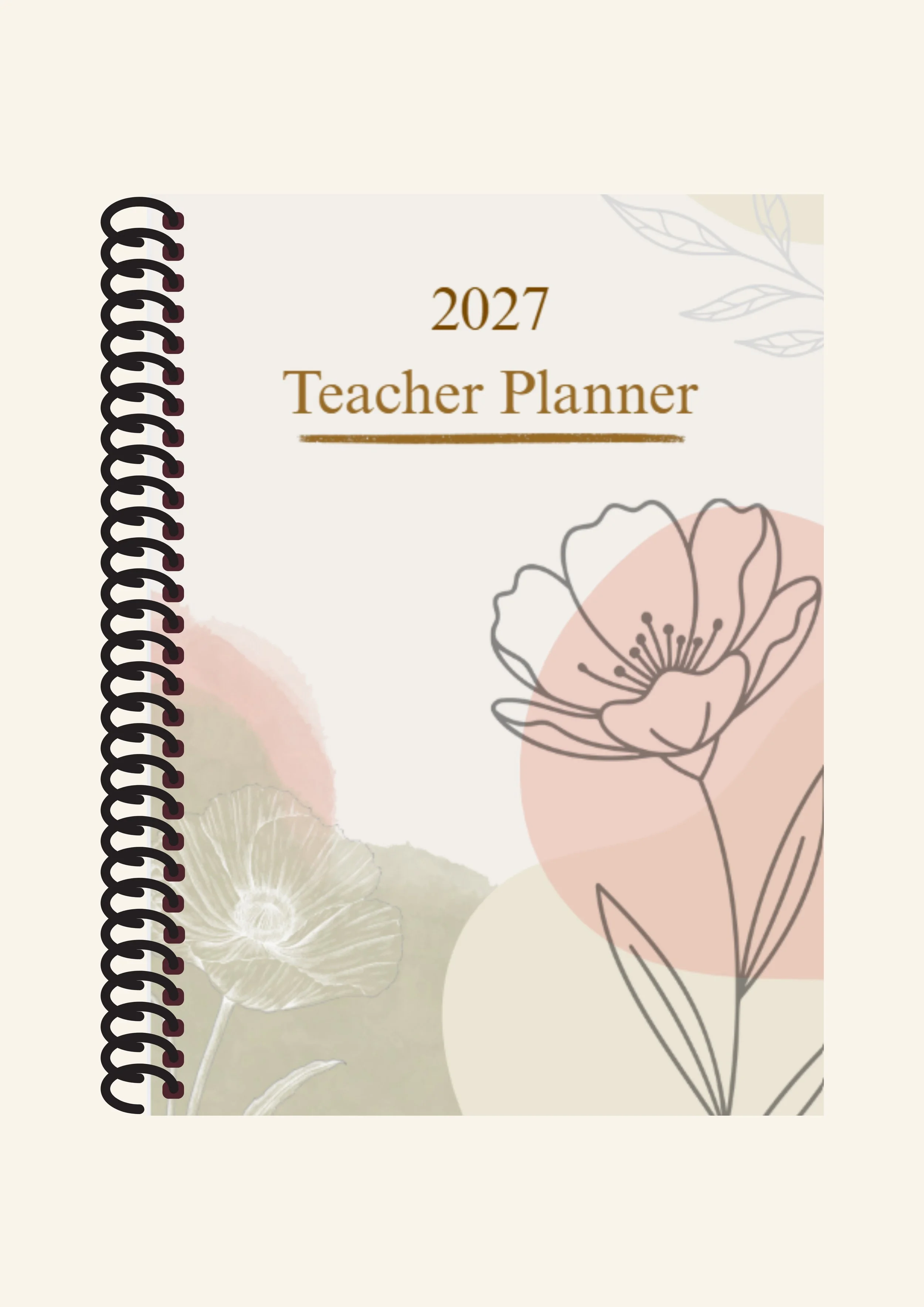 2027 Teacher Planner: Garden Peace