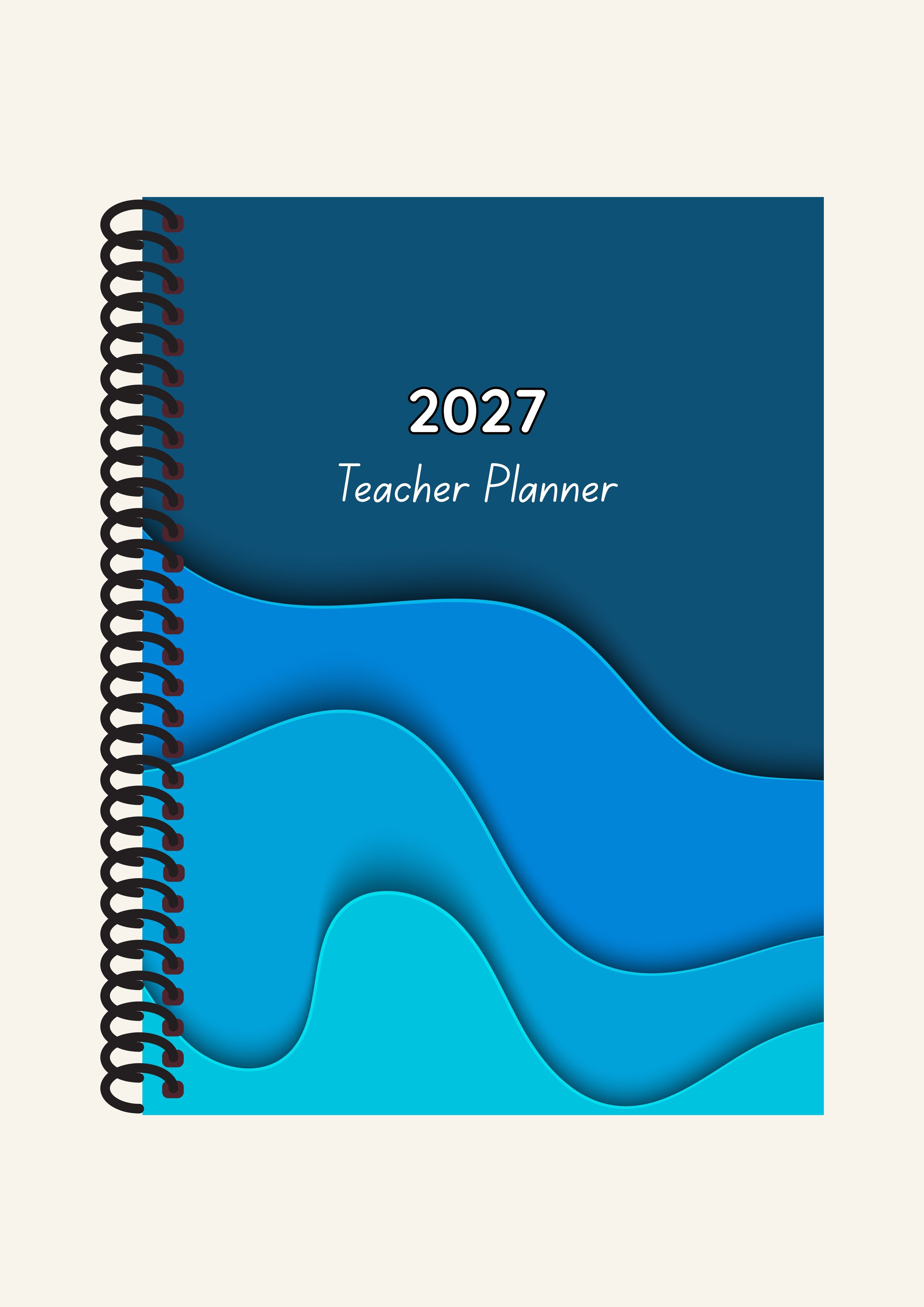 2027 Teacher Planner: Strong Tide