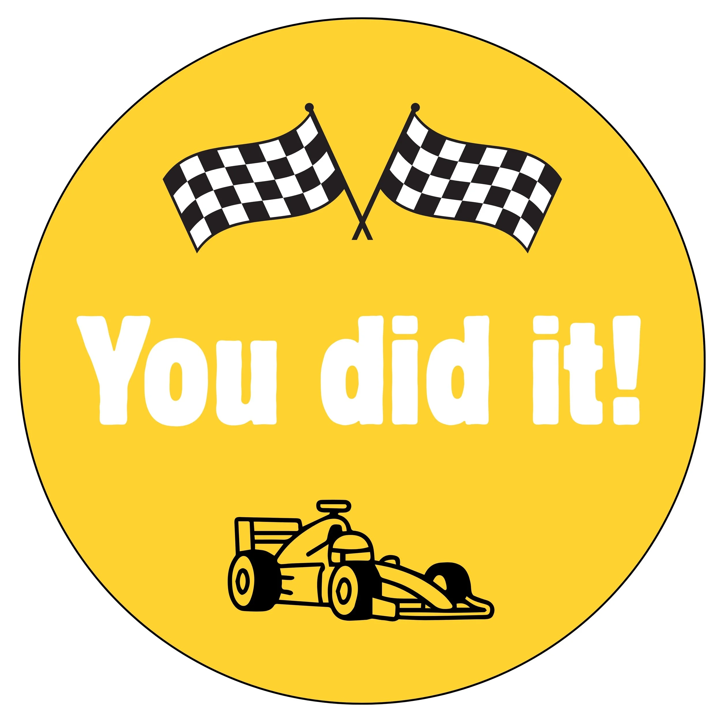 "You Did It!" Racing Sticker Collection