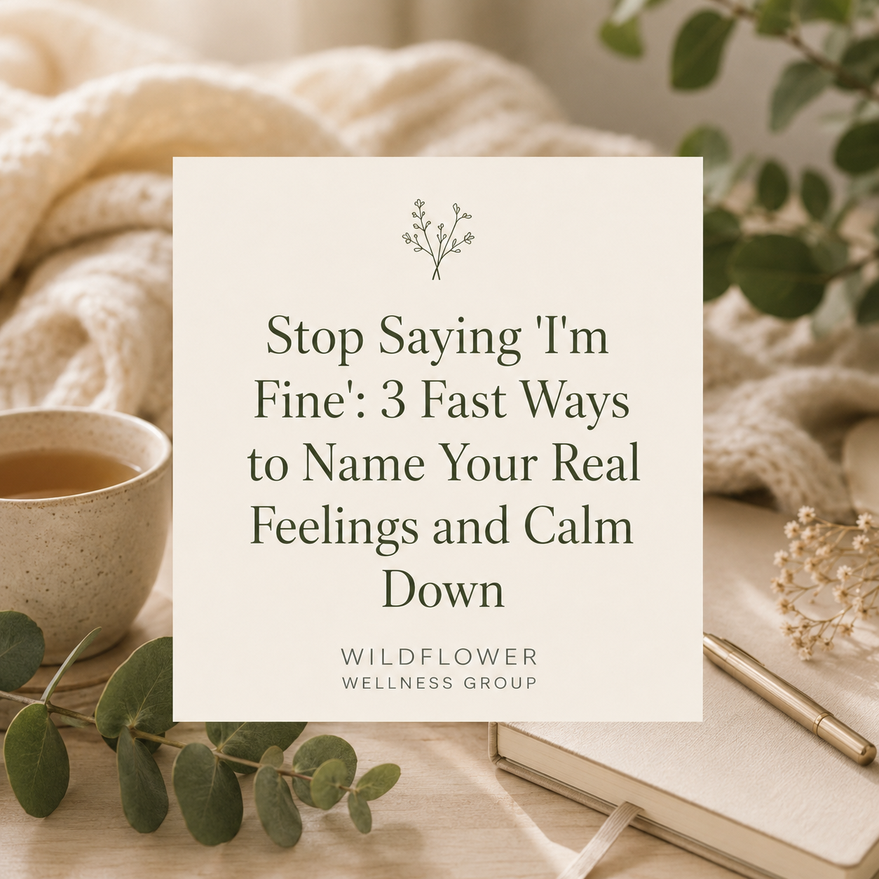 Stop Saying “I’m Fine”: 3 Fast Ways to Name Your Real Feelings and Calm Down