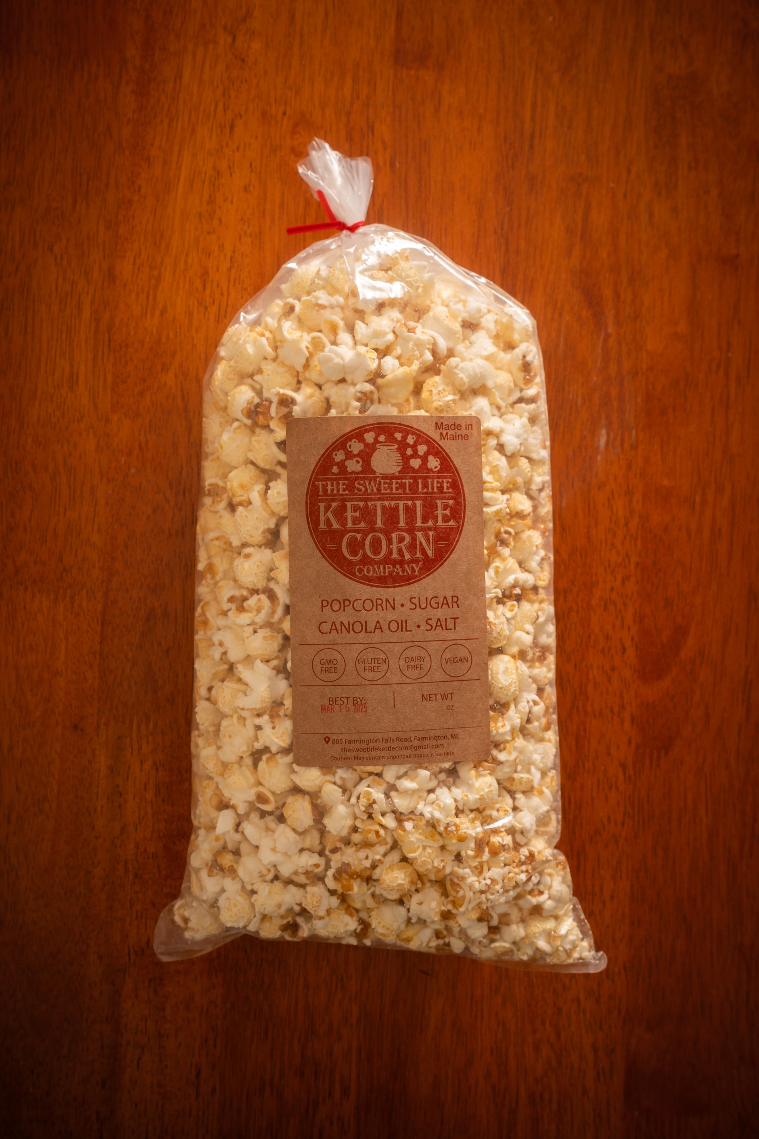 Regular Bag of Hand Popped Kettle Corn