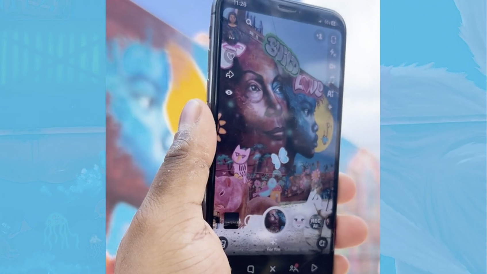 A look at the unveiling of the Snapchat AR-activated mural inspired by art of Red Hook residents. (1.5-min)