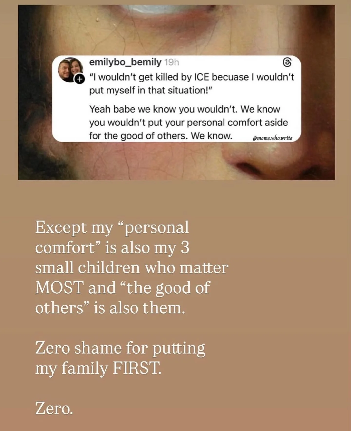 My kids are the greatest good I am ever going to get.
And I owe it to them to be there to protect them. Not out in the world putting my self in harm just to prove I did.

God calls us to be good stewards of our families.
And that&rsquo;s what I&rsquo