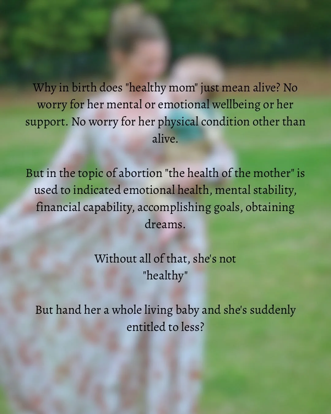 Motherhood is under attack. And once you see that, you can&rsquo;t unsee it.

This is why I am passionate about supporting mothers and women who are becoming mothers. They deserve better.

In birth
In postpartum
In motherhood

I think that with the r