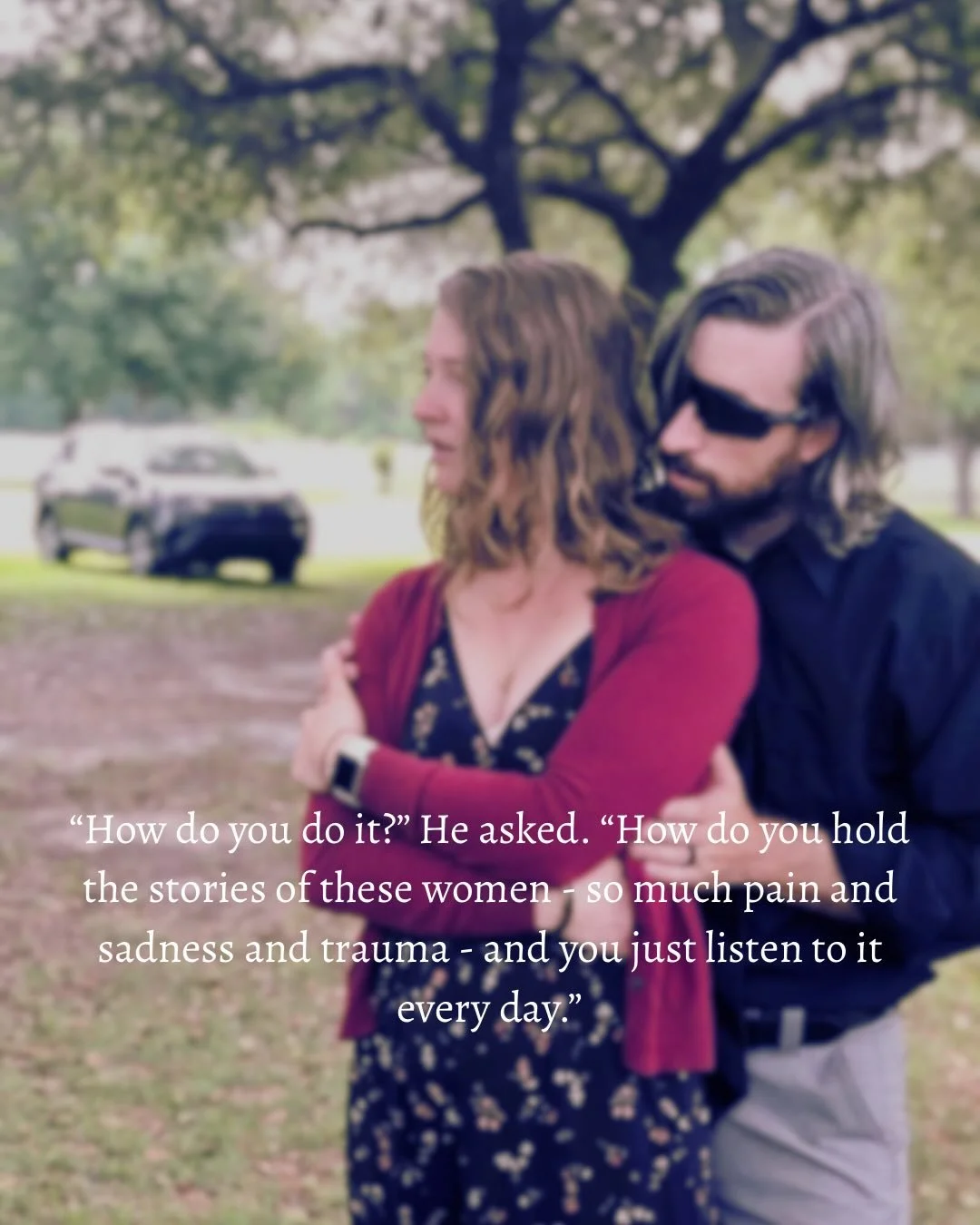 Not everyone has the capacity to hold the grief.
Not everyone has the ability to climb into the dark.
Not everyone has the steadiness to sit when the world falls apart.

Not everyone can witness this type of chaos without trying to tame it.
Not every