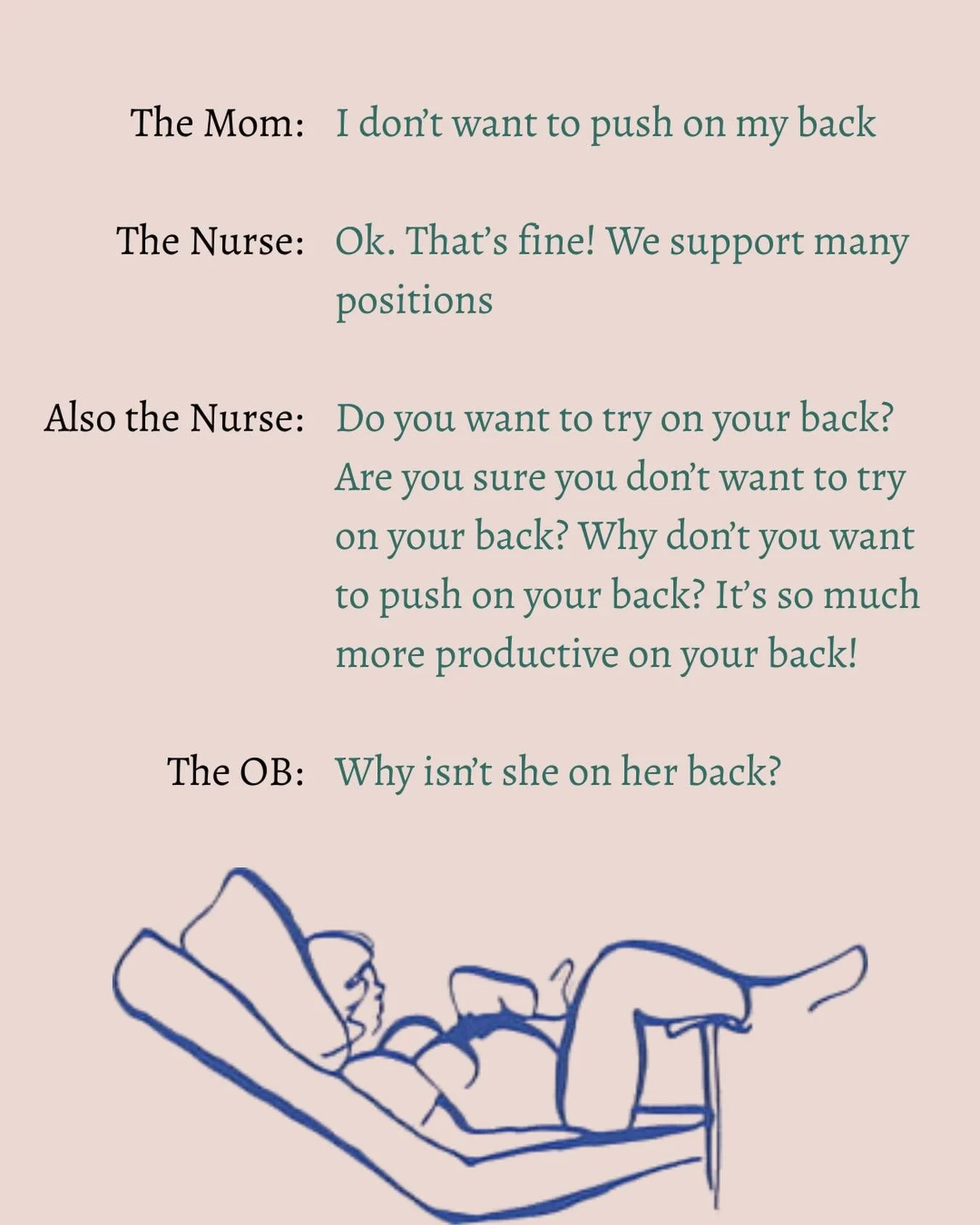 It shouldn&rsquo;t matter why.

You don&rsquo;t need a scientific reason or proof that it works better. You don&rsquo;t have to prove that you researched and understand all the options. Your no ought to be enough.

If a laboring mother has a vision t