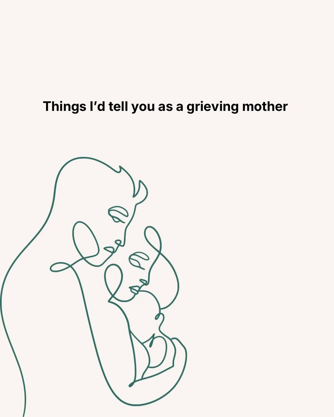 It&rsquo;s not super deep. But it was in my Notes and after some of the conversation in my stories, it felt like enough to share.

I think every grieving mother is searching for something&hellip; a special phrase, the key, a spell. Anything that will