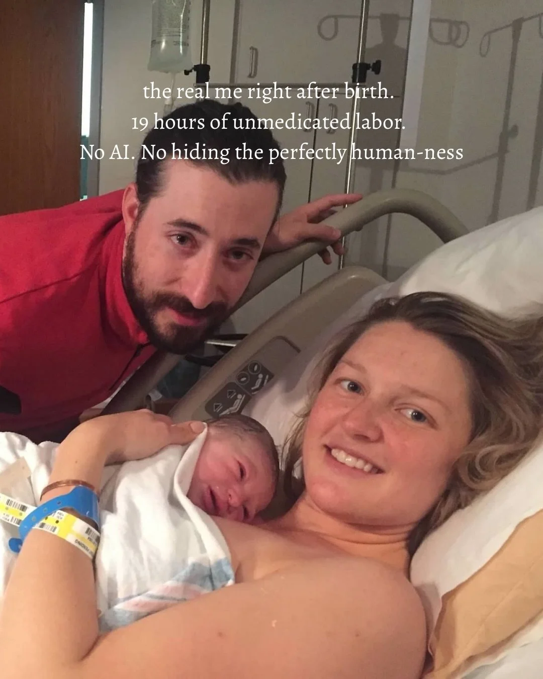 Birth doesn&rsquo;t need a filter.
New mothers don&rsquo;t need an edit.
And AI could never capture or replace the real, raw, womanhood that happens in birth. 

Inspired but @the.birth.baddie and @informed_beginnings 

#birthtrend #birthphotos #physi