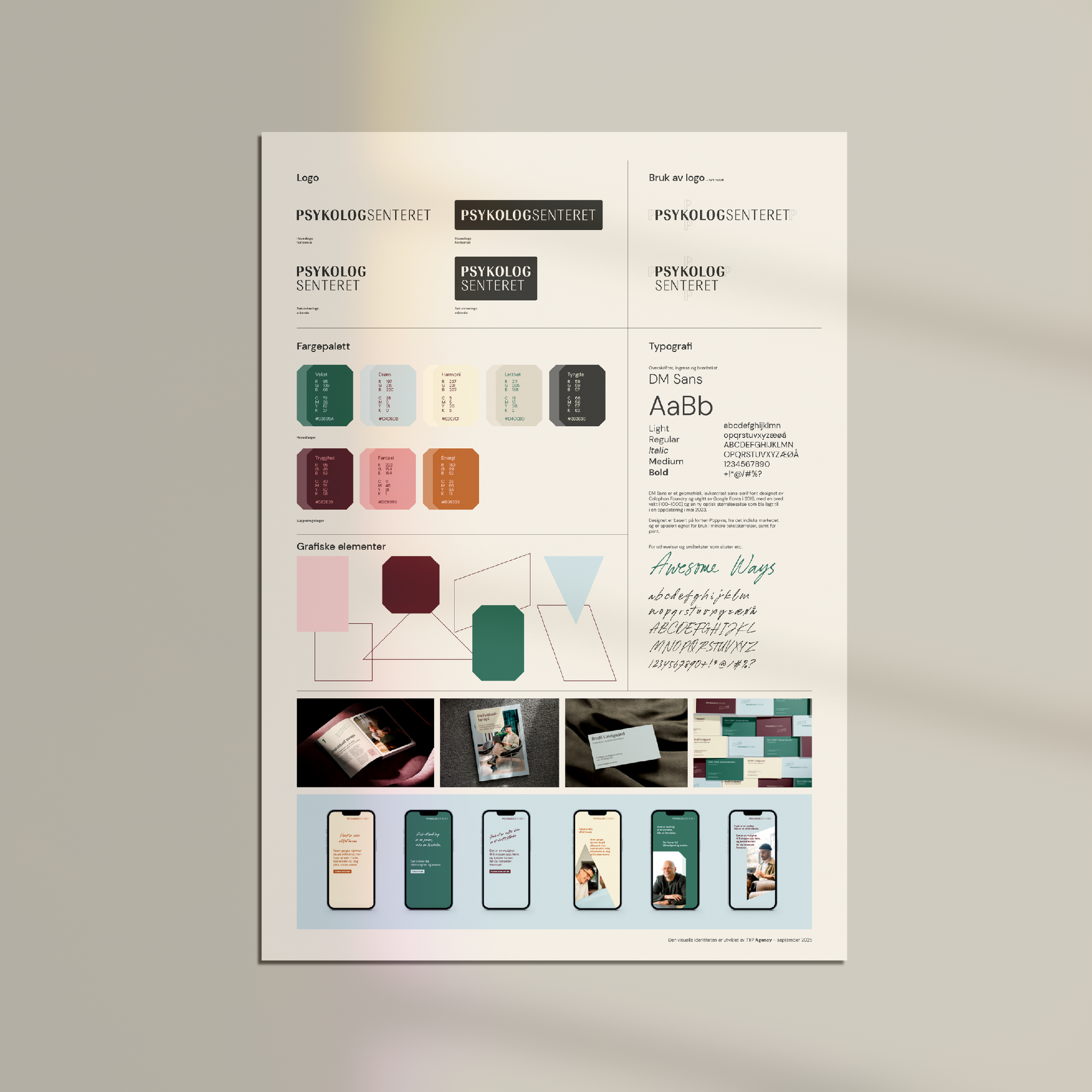 Psykologsenteret – Visuell identitet