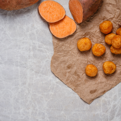 Air Fryer Sweet Potato and Fish Bites