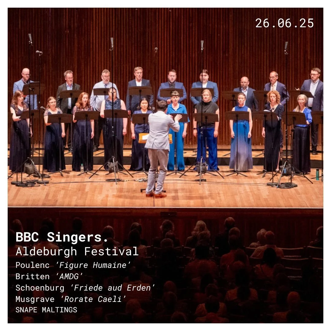 This concert was a musical highlight of my year. Singing a fiendishly difficult programme of music at the Aldeburgh Festival with the BBC Singers, conducted by Owain Park. 

#classicalsinger #tenor #opera #songrecital #choir #classicalmusic #livemusi