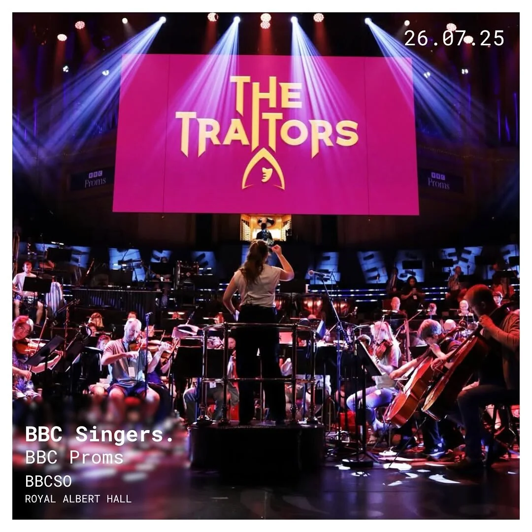 It was then totally surreal to make my BBC Proms debut with the BBC Singers in &lsquo;the Traitors&rsquo; prom. It was such a joyous day with some great music. Swipe for a bonus pic of the actual traitors tablel! 

#classicalsinger #tenor #opera #son