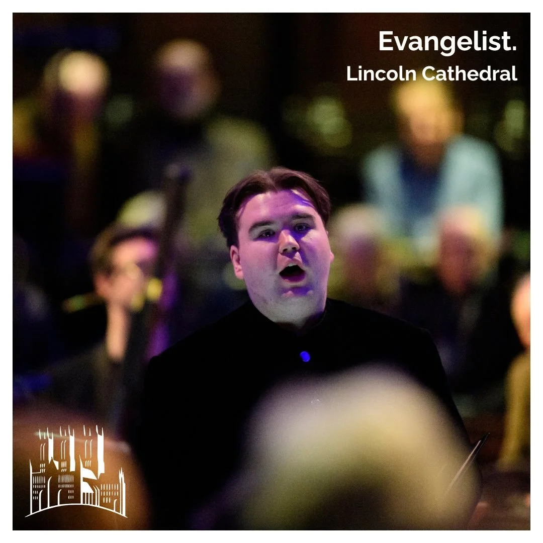 BACH &mdash; ST JOHN PASSION
Evangelist | Lincoln Cathedral
21.03.2026

An immersive performance of Bach&rsquo;s St John Passion at Lincoln Cathedral where it was a great privilege to sing the Evangelist.

Performers
Lincoln Cathedral Choir
Byrd Cons