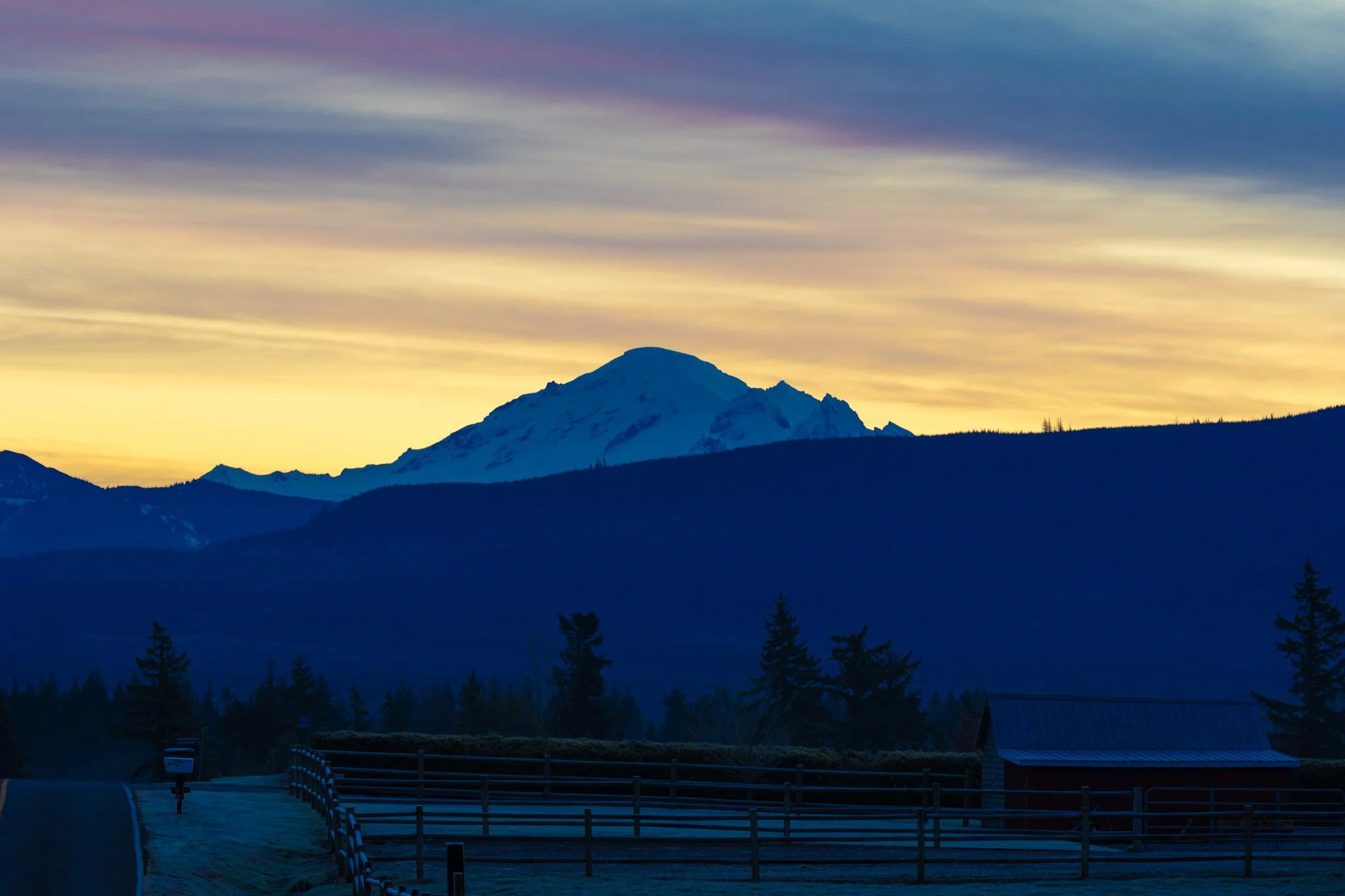 Sunrise from Huntley Hill