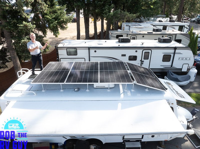 2350 Watts of Solar on the Roof of a Bigfoot RV