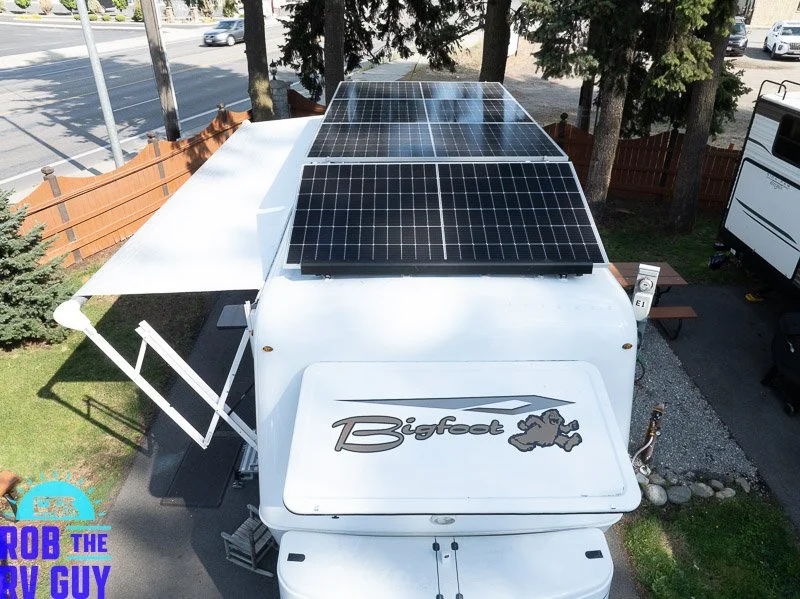 Raised Solar Array on Bigfoot RV