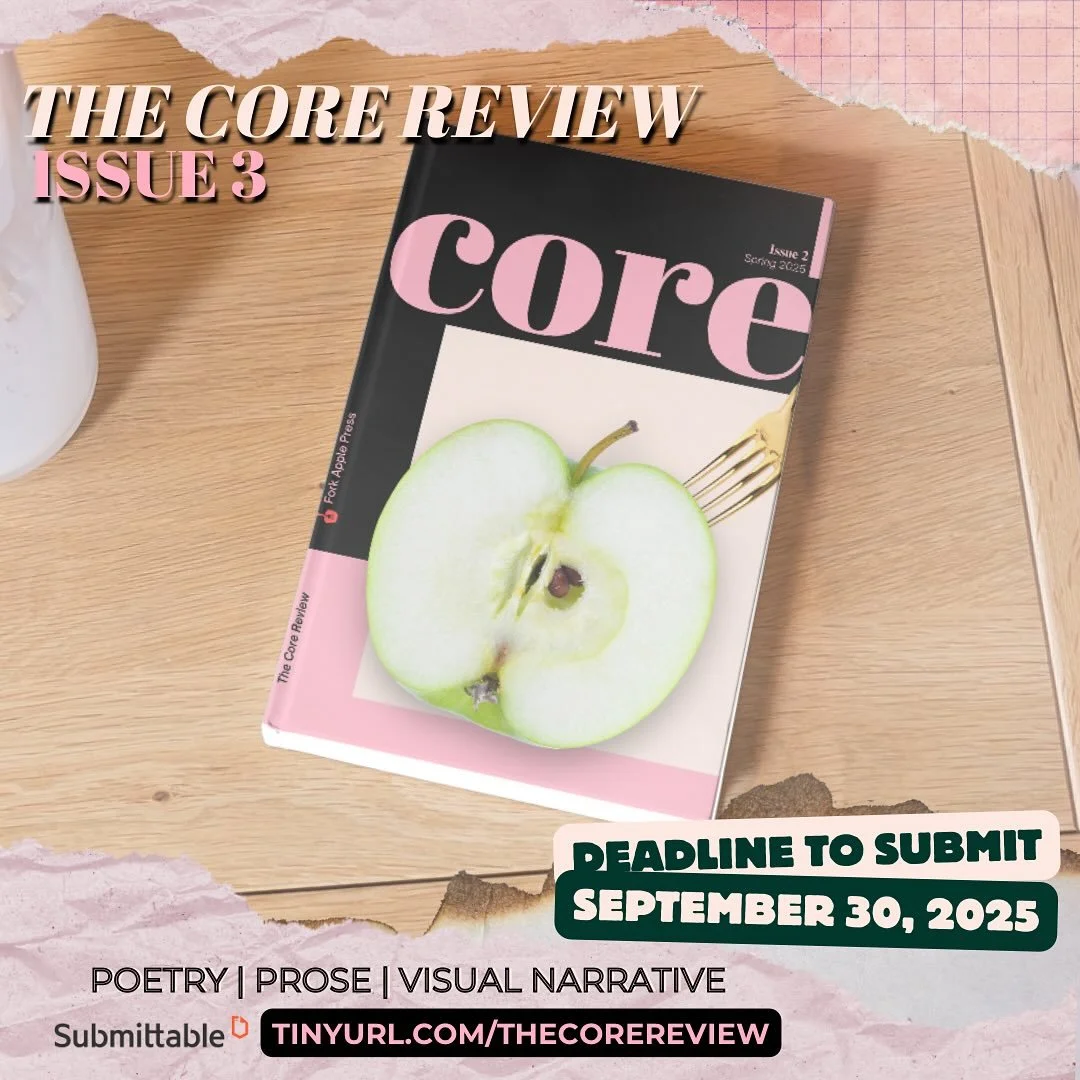 We are now open for submissions for The Core Review Issue 3! We can&rsquo;t wait to read your prose, poetry, and visual narrative&mdash; send us your best work via Submittable. Publication of the issue will be in November 2025!

#openforsubmissions #
