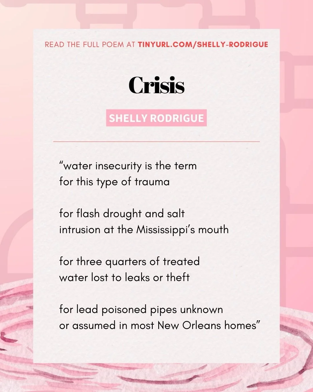 Read Shelly Rodrigue&rsquo;s poem, &ldquo;Crisis&rdquo; in The Core Review Issue 3!

Read the piece online:
https://tinyurl.com/shelly-rodrigue

Buy the issue in print: https://tinyurl.com/thecore3

#poetry #poem #thecorereview #forkapplepress #litjo
