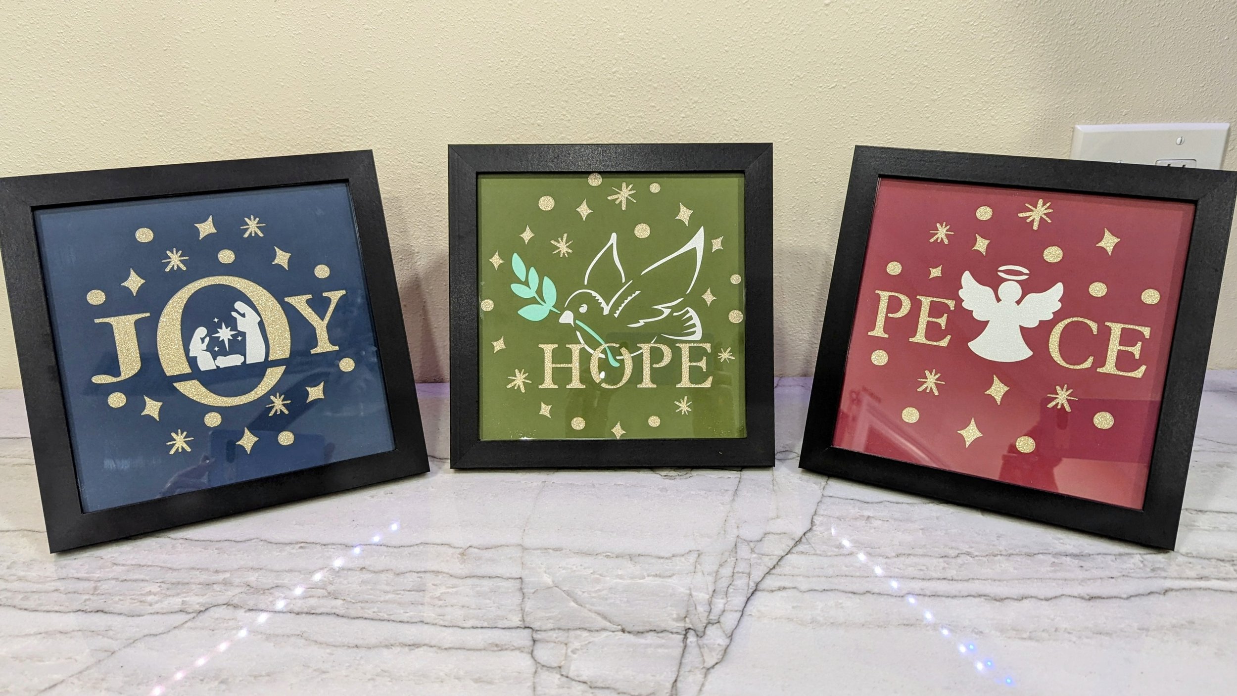 Peace, Hope, & Joy Christmas Art
