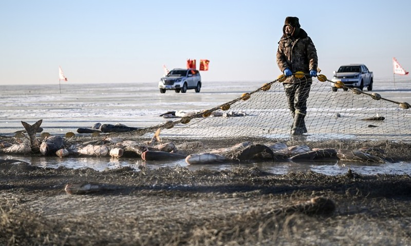 Frozen Harvest at Chagan Lake.