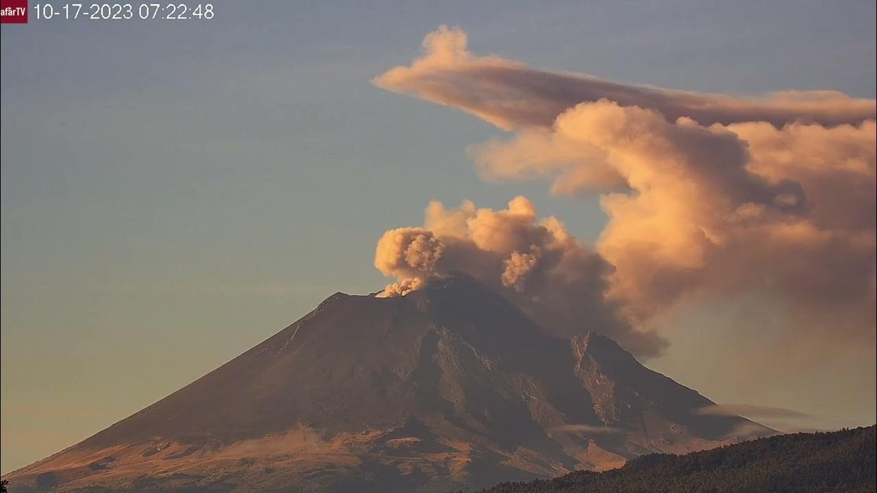 Volcanic Activity Monitored Near Popocatépetl.