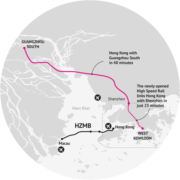 High-Speed Rail Integration In The Greater Bay Area.