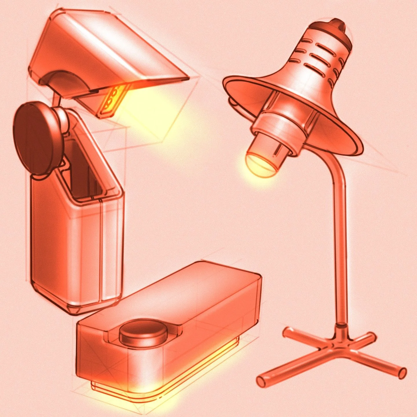 Day 4 : lamp 

@idsketchweekly @productober_ 

#inktober #productober #productober2024 #idsketch4