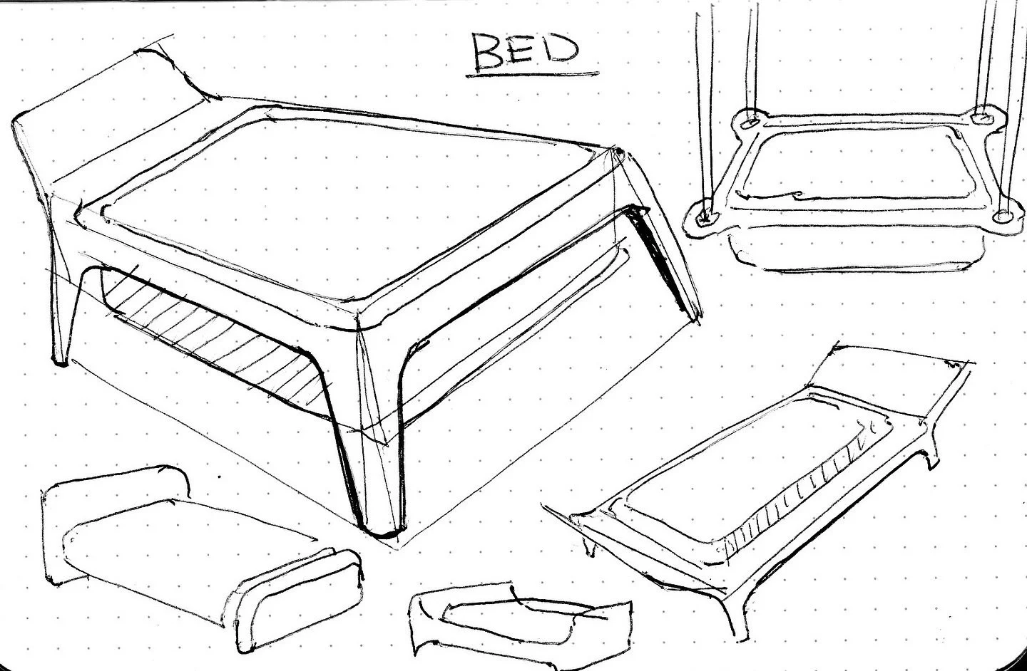 Catching up, quick sketchbook doodles! Day 13: bed

#productober #inktober #idsketchweekly #sketching