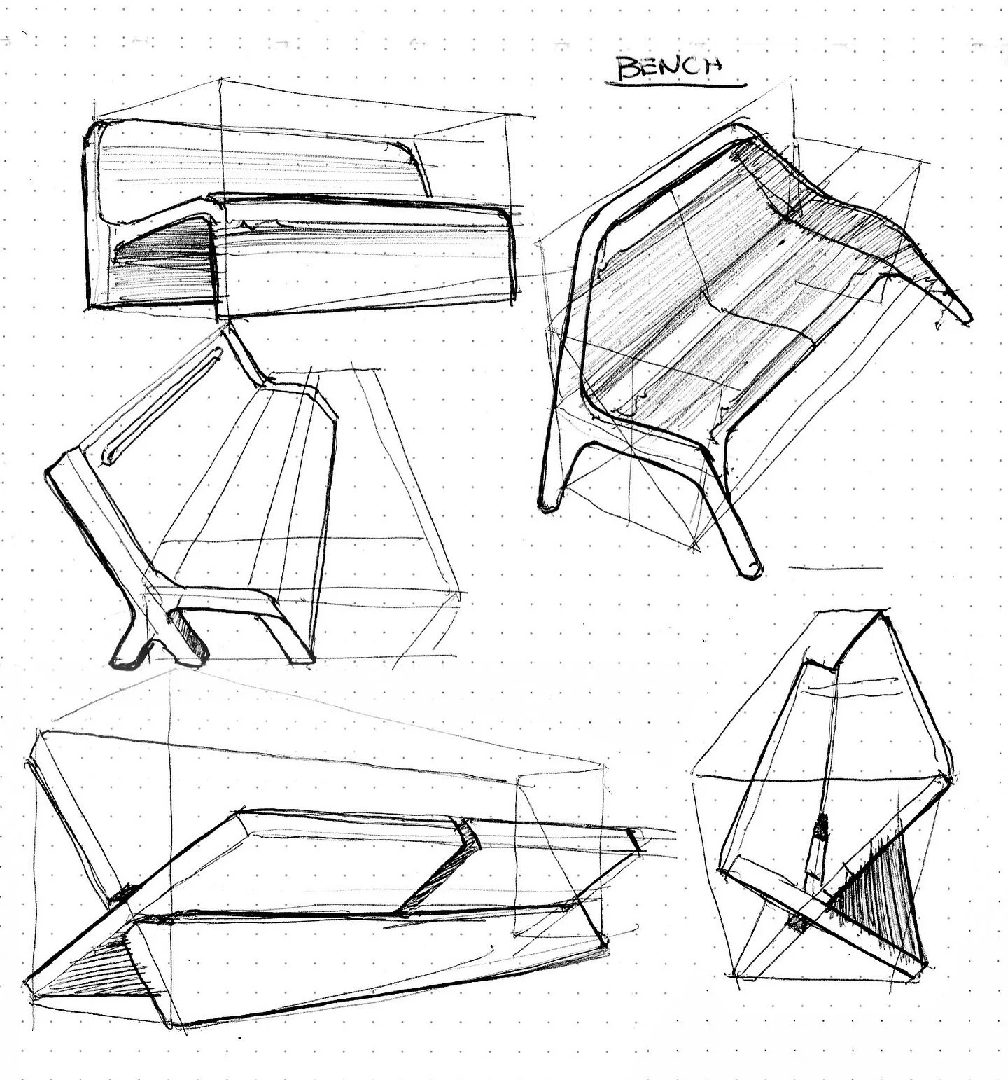 Catching up, quick sketchbook doodles! Day 12 : Bench. 

#productober #inktober #idsketchweekly #sketching