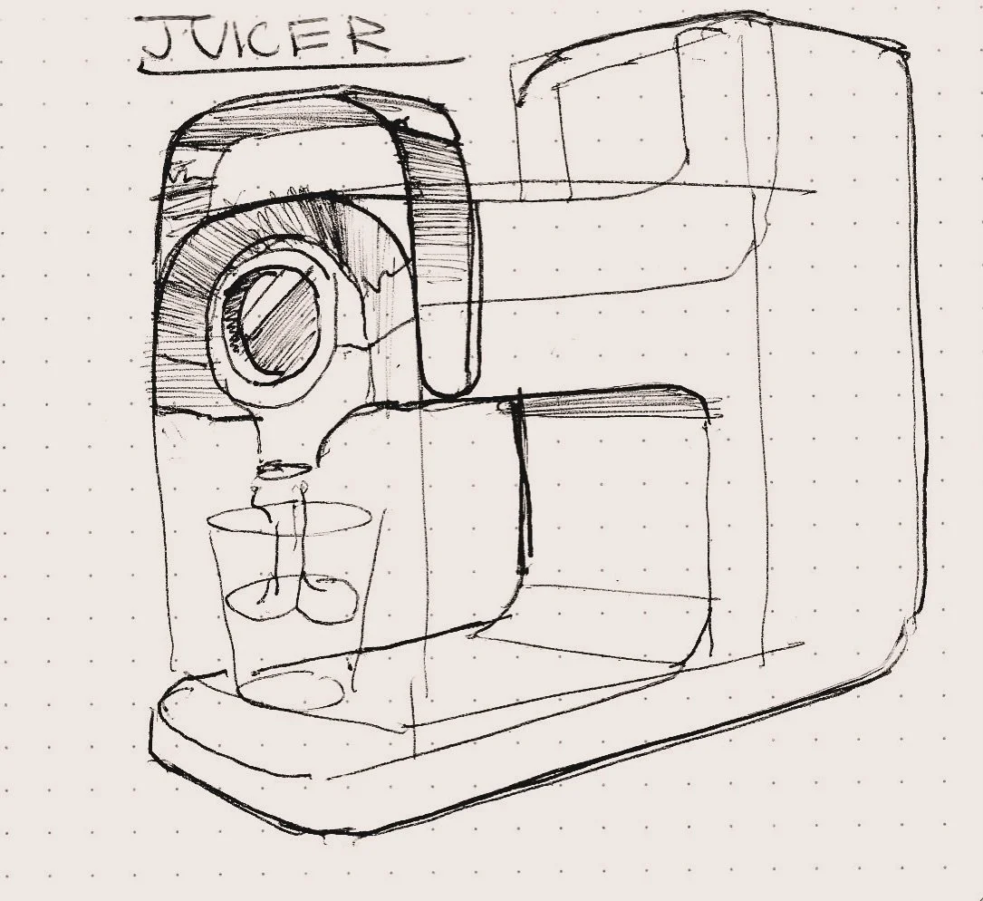 Catching up, quick sketchbook doodles! Day 16: juicer

#productober #inktober #idsketchweekly #sketching