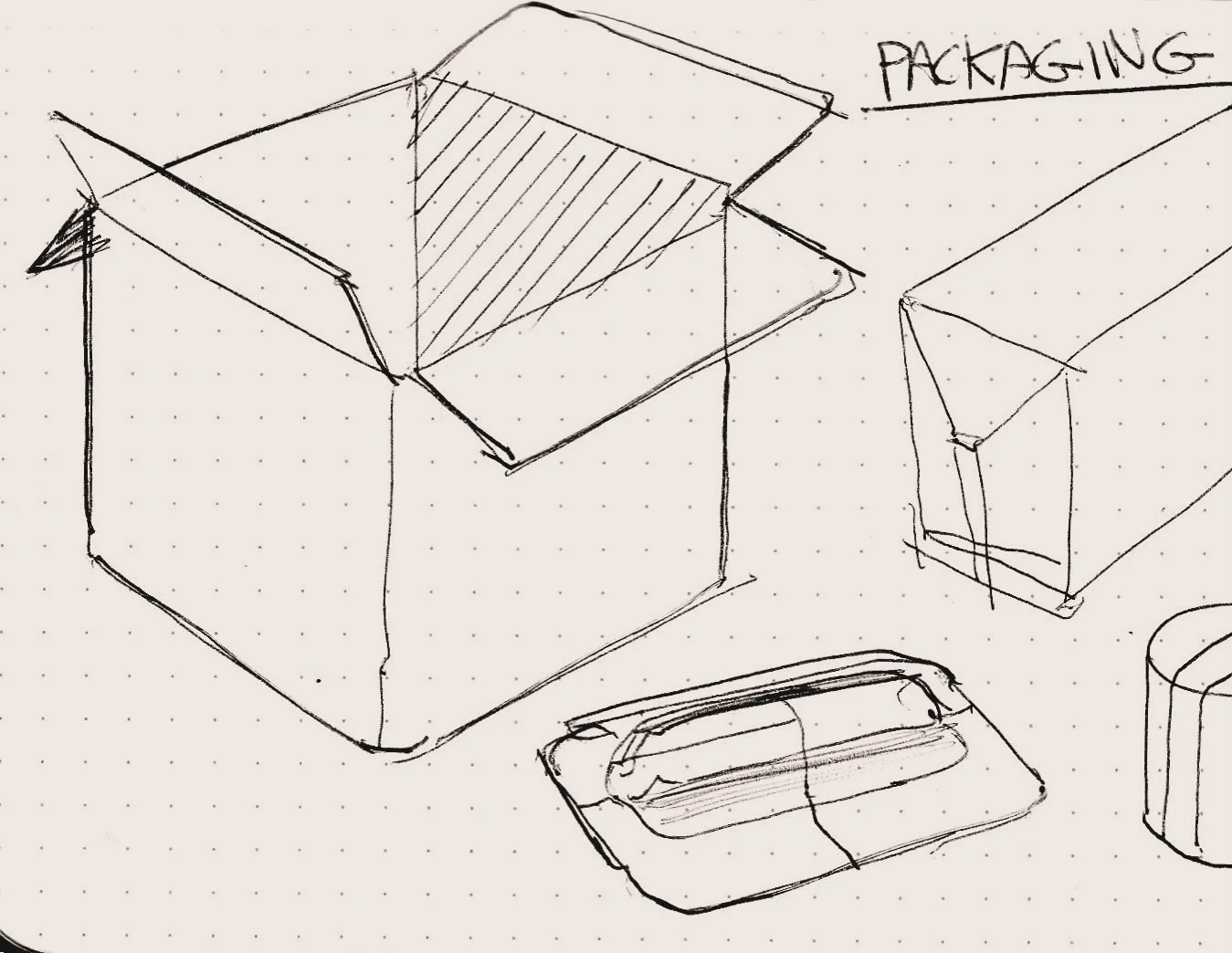 Catching up, quick sketchbook doodles! Day 15 : packaging 

#productober #inktober #idsketchweekly #sketching