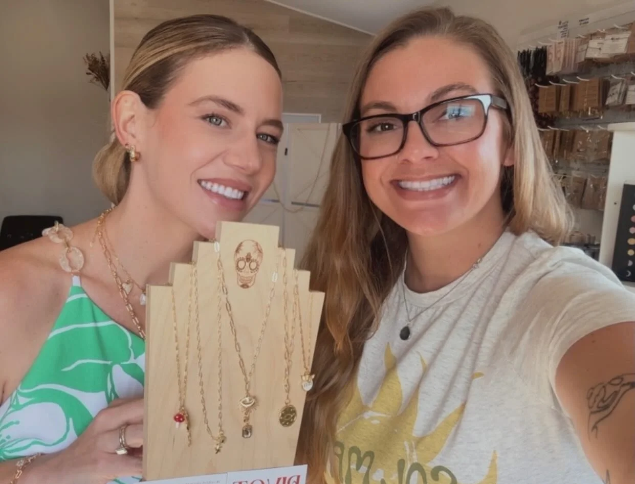 Another wonderful Sunday making jewelry with @pivotcharms 🥰 I custom made 5 NEW necklaces, for whoever they call to, to enjoy ✨ alongside the 5 bracelets I previously made- all Pivot Charm customized 🤍 it&rsquo;s nice to just shut your brain off fo