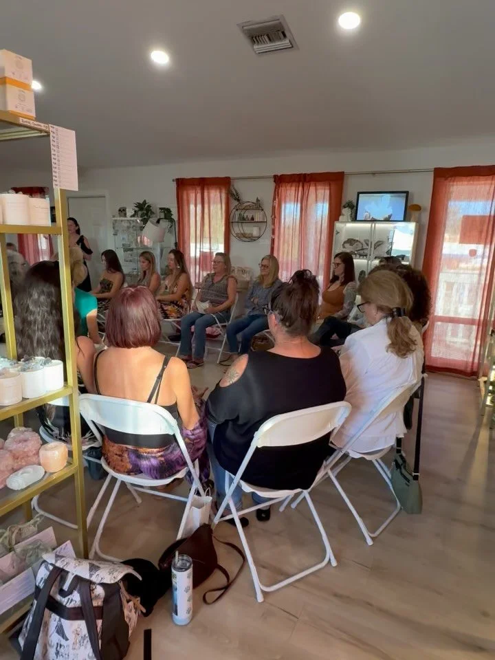 The Spiritual Messages event with @the_nurse_medium was intimate, beautiful, and filled with love 🤍
I can&rsquo;t thank @dr.andrearamos enough for allowing me to host 🥰 and for all of those who attended (24 to be exact!!), thank you for checking ou