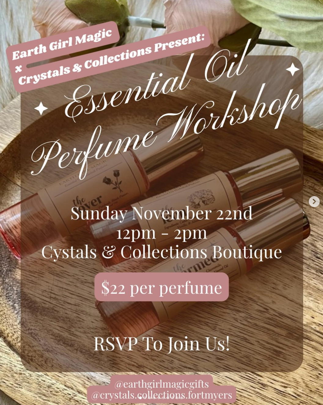 DIY Essential Oil Class with Earth Girl Magic
