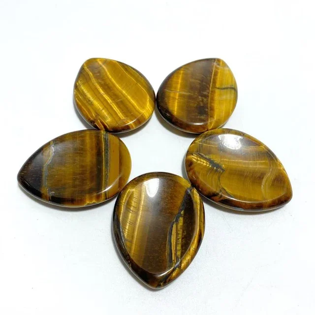 Tiger Eye Teardrop Worry Stone