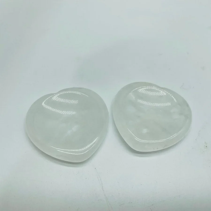 Clear Quartz Heart Worry Stone