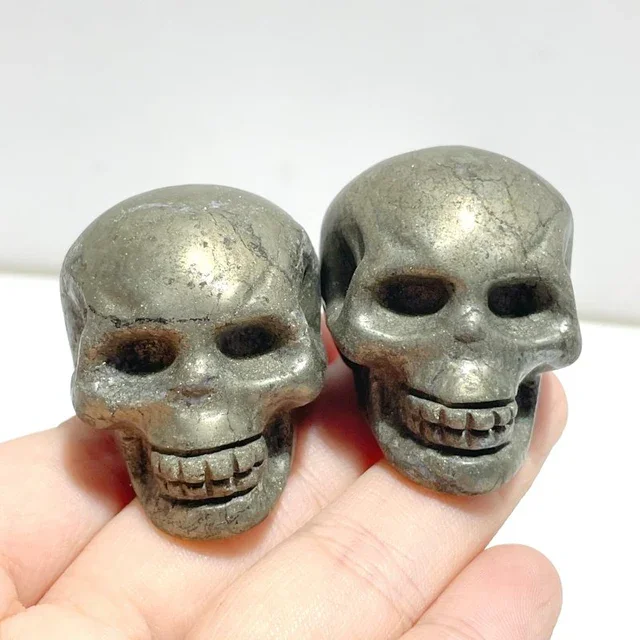 Pyrite Skull