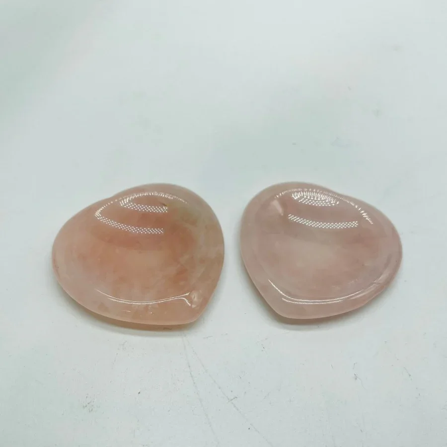 Rose Quartz Heart Worry Stone