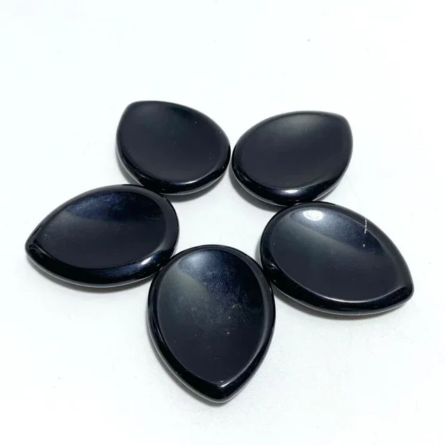 Black Obsidian Teardrop Worry Stone