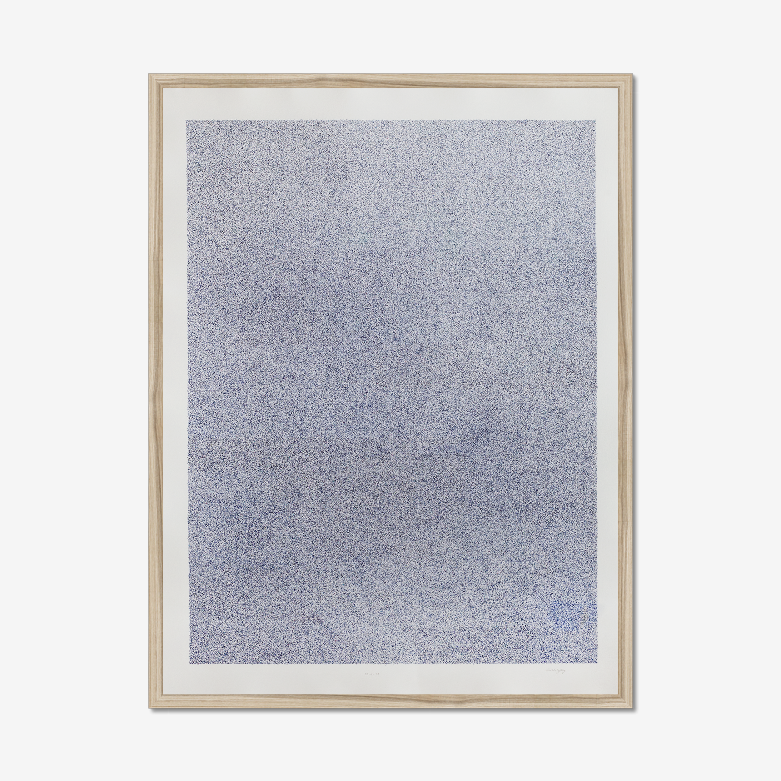 ARTPIQ FINEART PRINT: PunkteBLAU (framed)