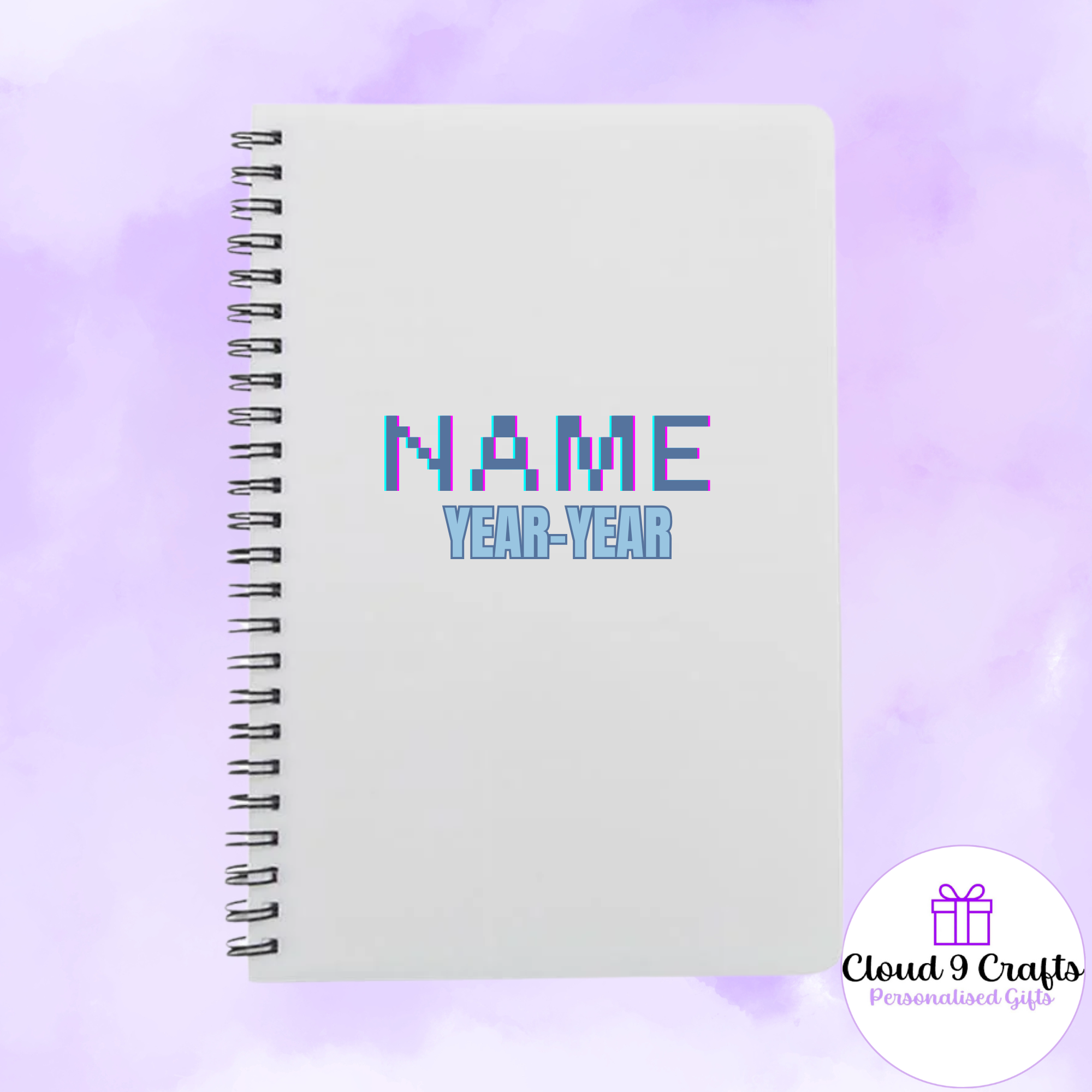 Personalised A5 Leavers Signature Notebook — Cloud 9 Crafts