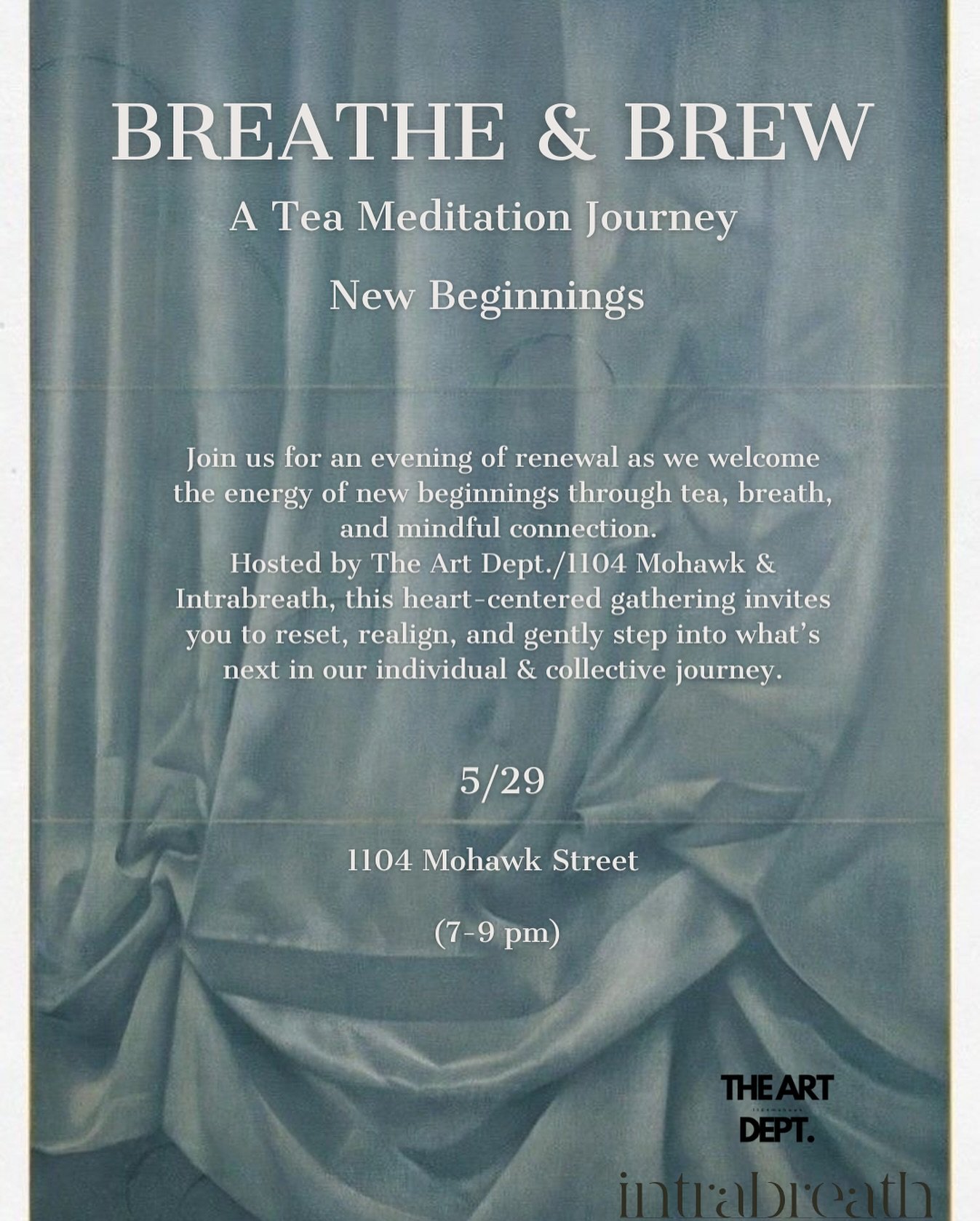 RSVP : Link in Bio ✨
Through a guided tea meditation, we&rsquo;ll awaken your senses to the wisdom of each herb&mdash;chosen intentionally to support fresh starts and inner clarity. From this grounded space, we&rsquo;ll flow into a breathwork journey