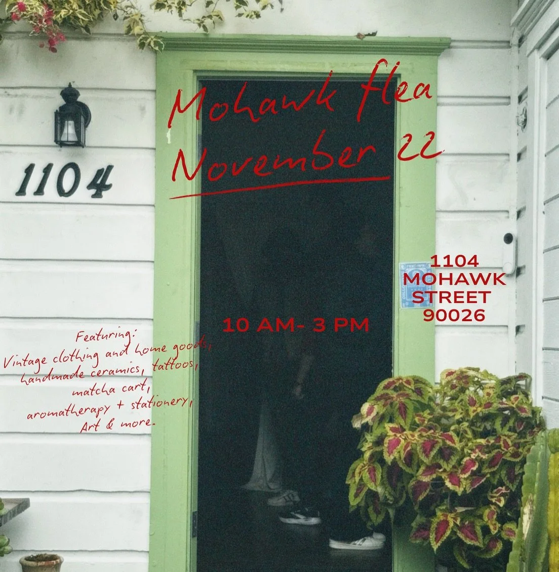 A community flea built by neighbors, artists, and the everyday magic-makers in Echo Park this Saturday 
11/22 (10 am- 3 pm!) 🛍️