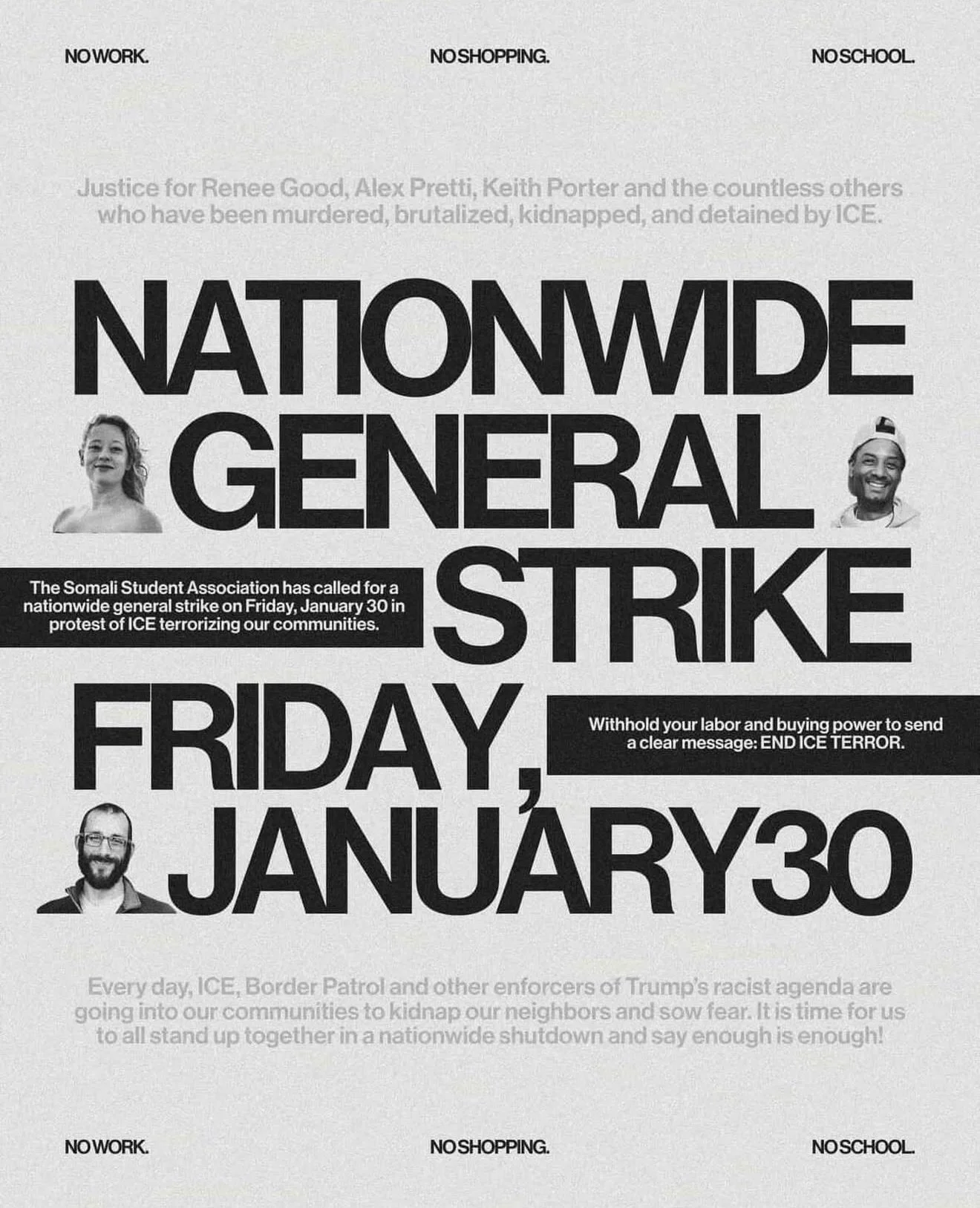 This Friday we&rsquo;re participating in the Nationwide Strike.

Not by closing our doors &mdash; but by closing the register.

No transactions. No sales. No &ldquo;business as usual.&rdquo;
Just movement, connection, community.

We&rsquo;re a neighb